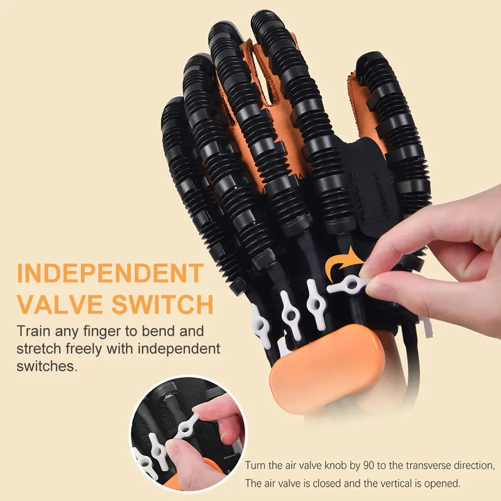 Portable Rehabilitation Robot Gloves Finger Hand Exerciser