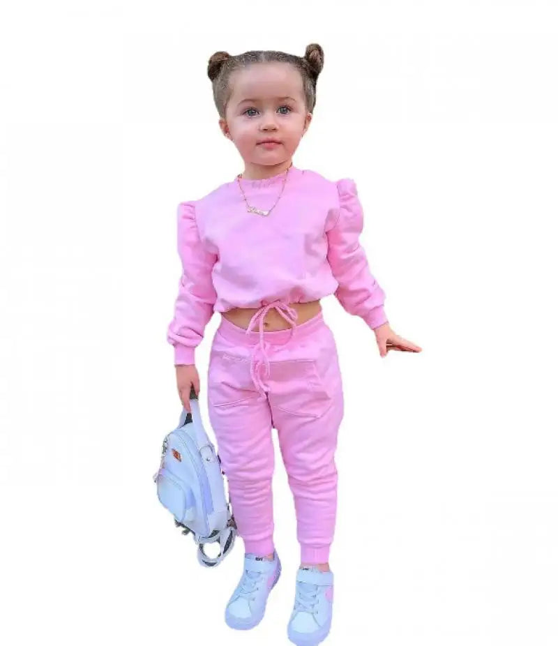 Children's Set Multi Color Sports Fashion Hoodie Set for 1-8 Years
