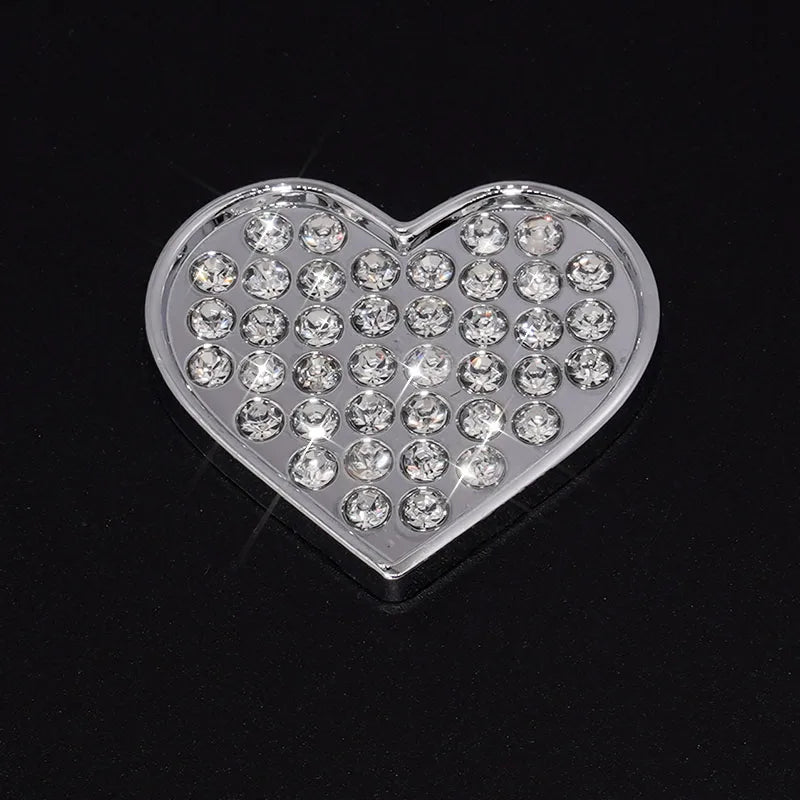 Silver Rhinestone Letters Numbers Car Stickers for Women and Girls