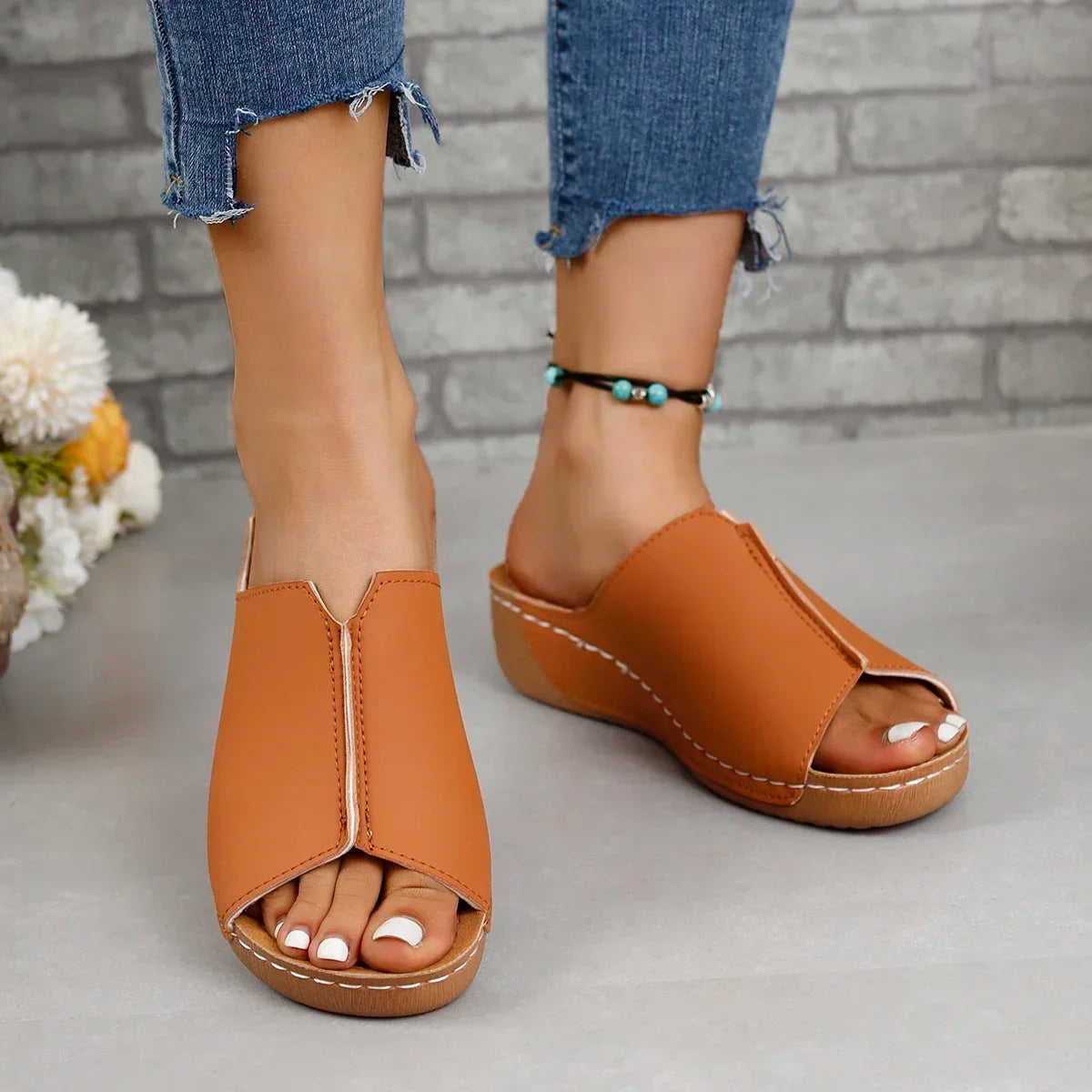 Open Toe Women's Wedge Sandals