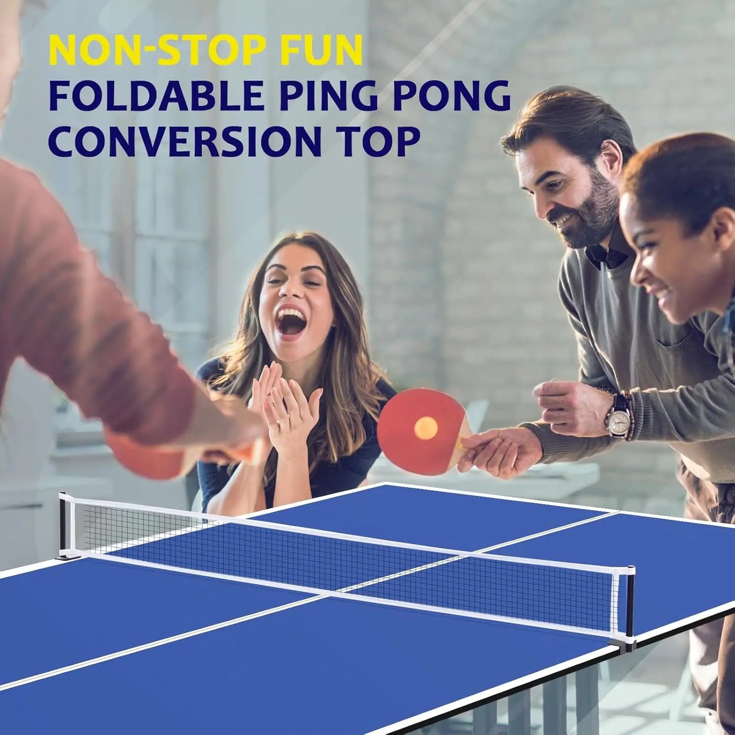 Foldable Ping Pong Table Topper for Pool Table