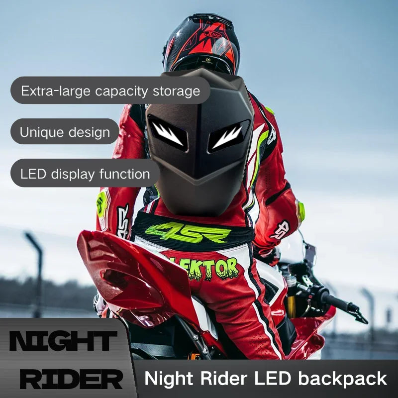 LED Backpack Carbon Fiber The Dark Knight Waterproof