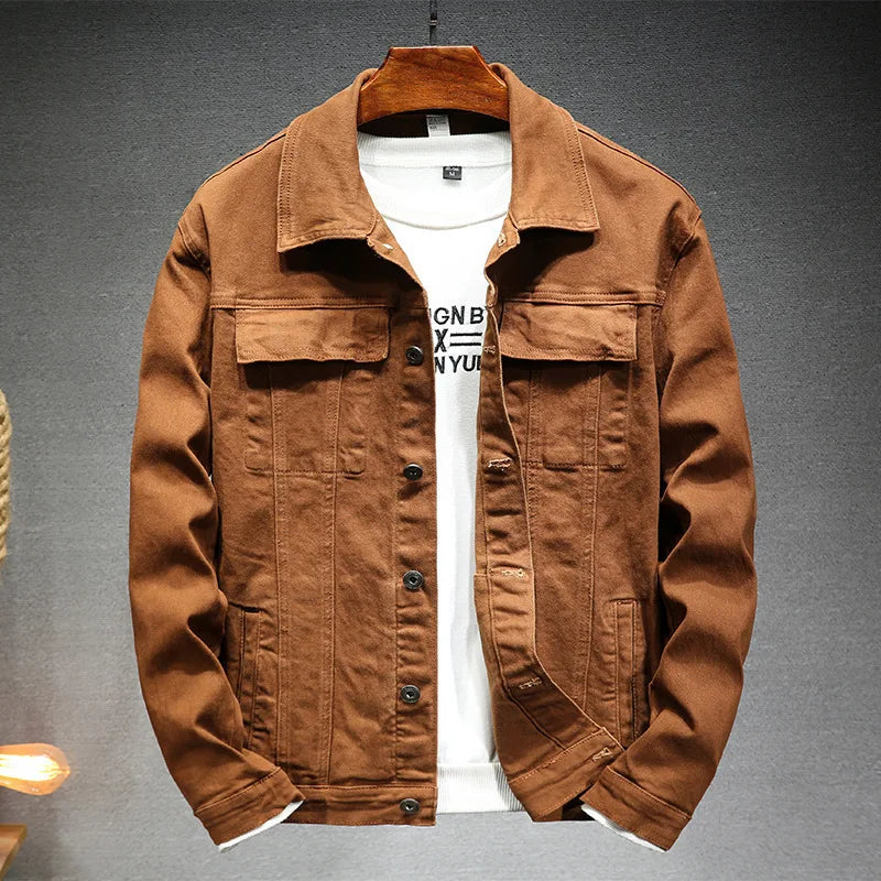 Men's Stretch Slim Fit Denim Jacket