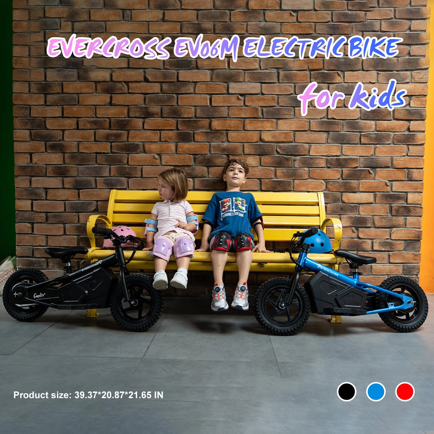 EVERCROSS Electric Balance Bike for Kids 100W with12"Tires