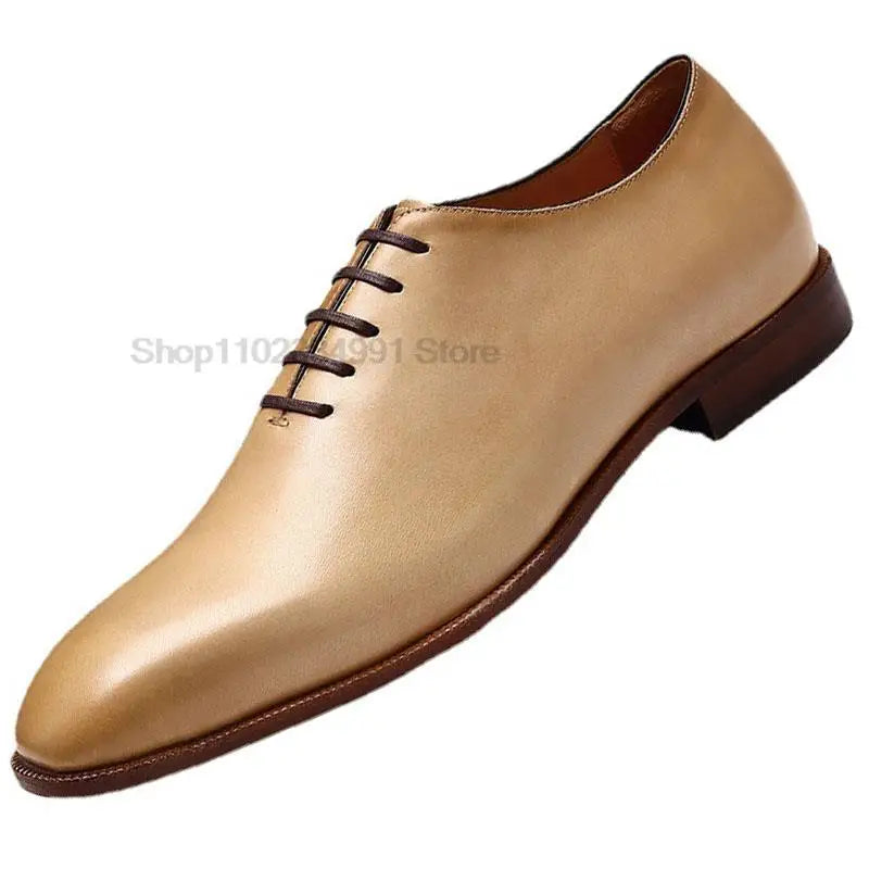 Genuine Leather High Quality Lace Up Oxfords