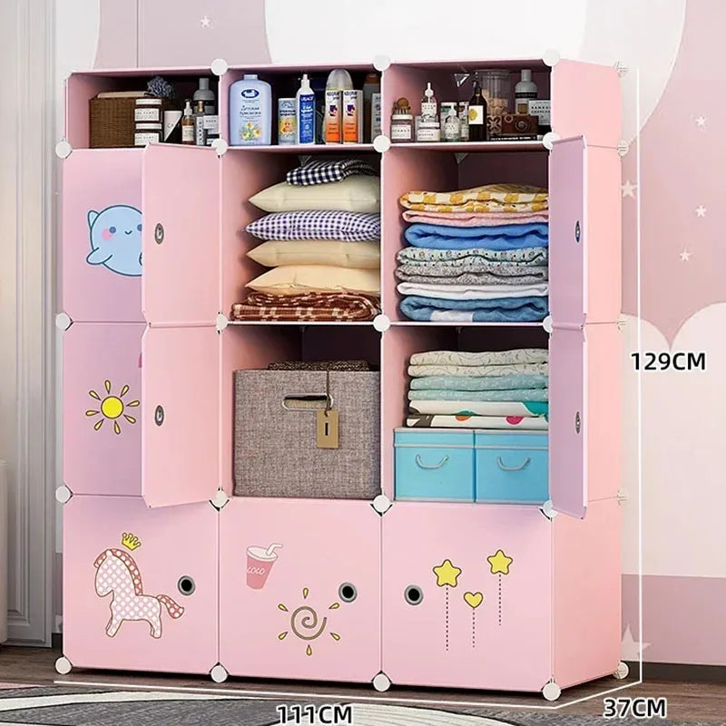 Kids Simple Closet Storage Organizer