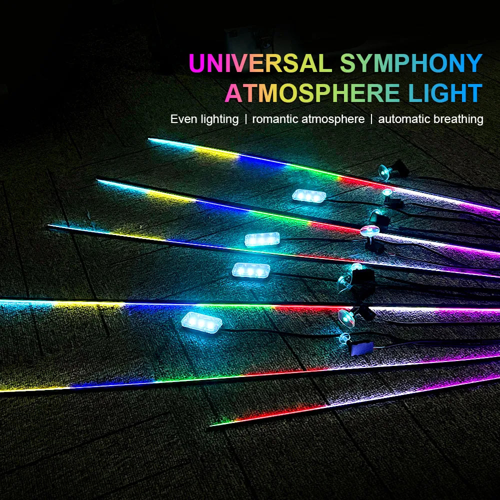 Color RGB Fiber Optic Universal Decoration Ambient Lights