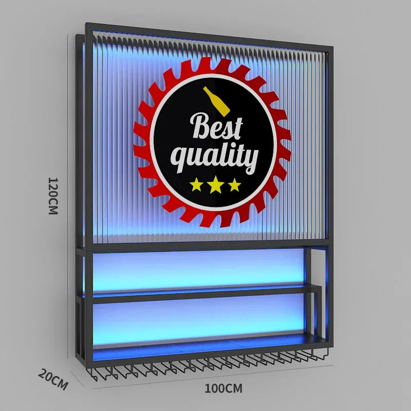 Wall Cube Wine Rack Display
