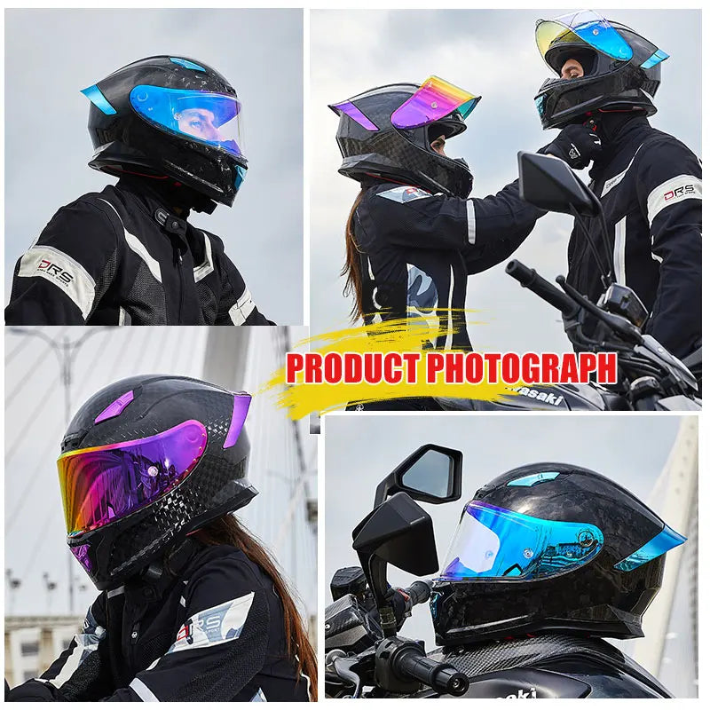 Fashion Trend Full Face Racing Carbon Fiber Helmet