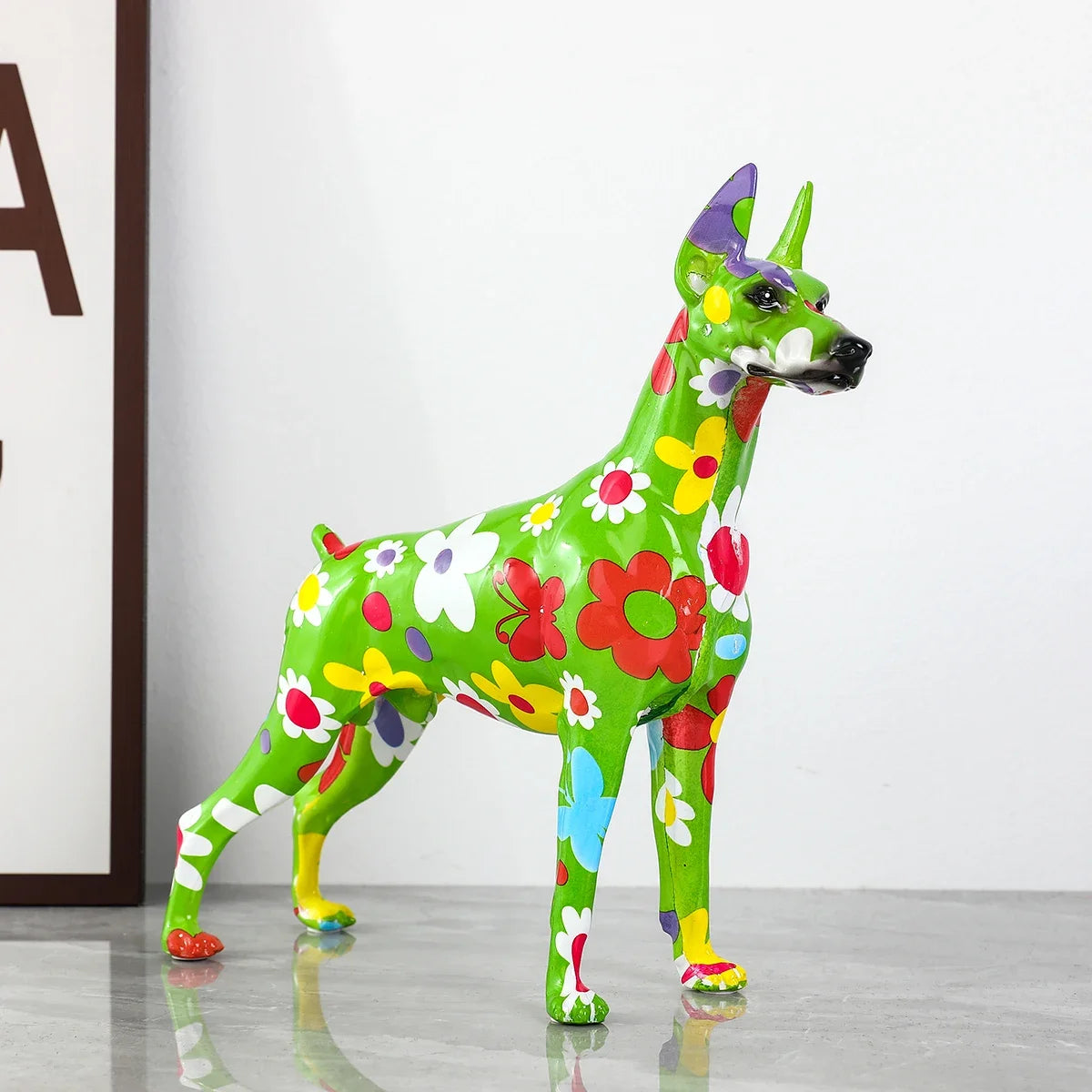 Creative Graffiti Color Doberman Dog Home Decor