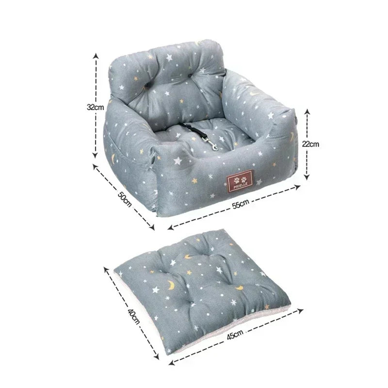 Dog Car Seat with Safety Belt