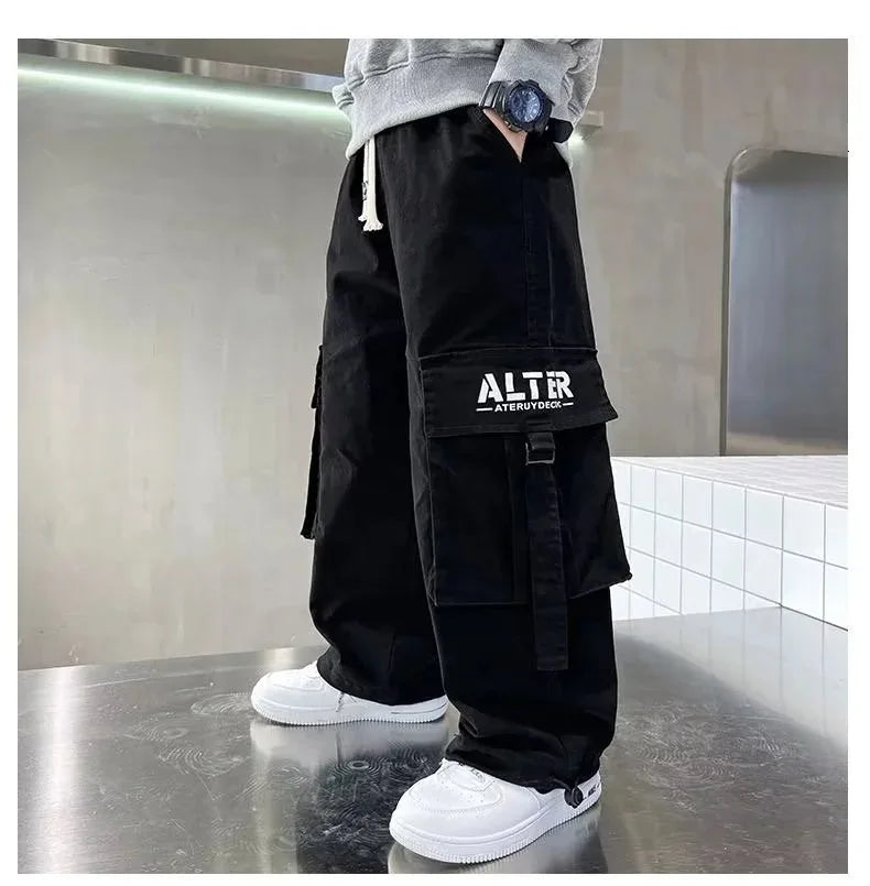 Spring Boys Clothes Cargo Pants