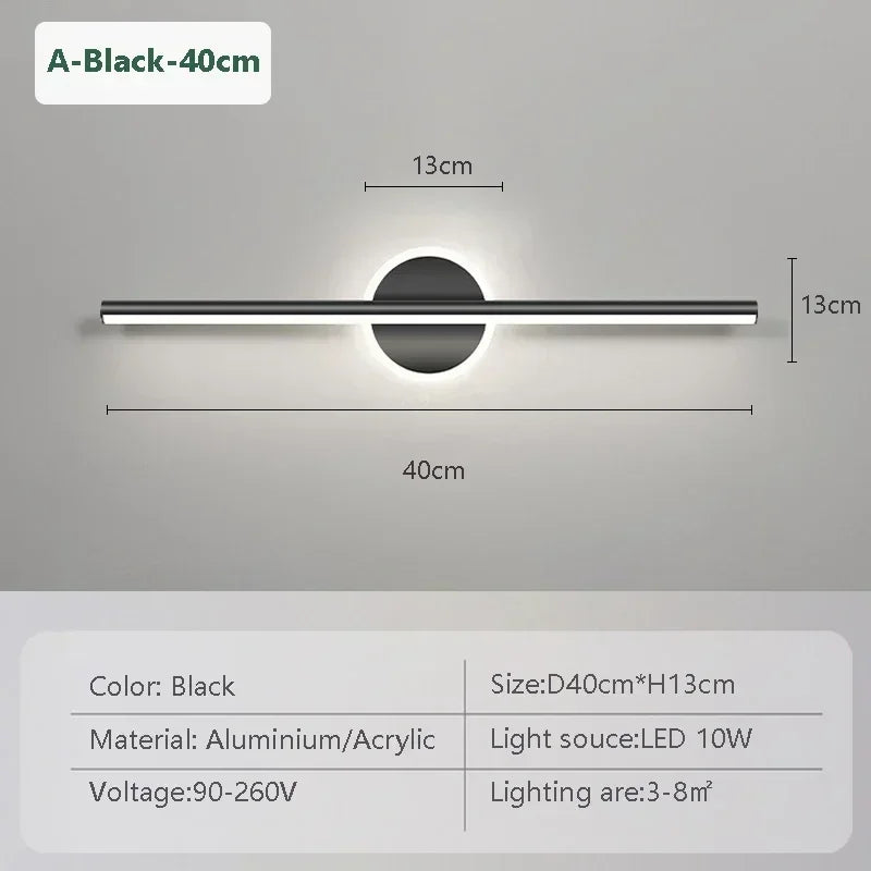 Modern LED Wall Lamp Mirror Front Light