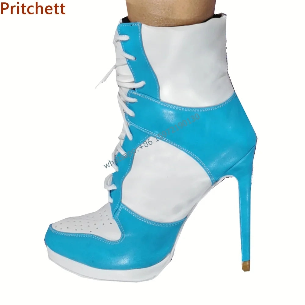 Round Toe Cross Tied Breathable Pumps Unique Fashion