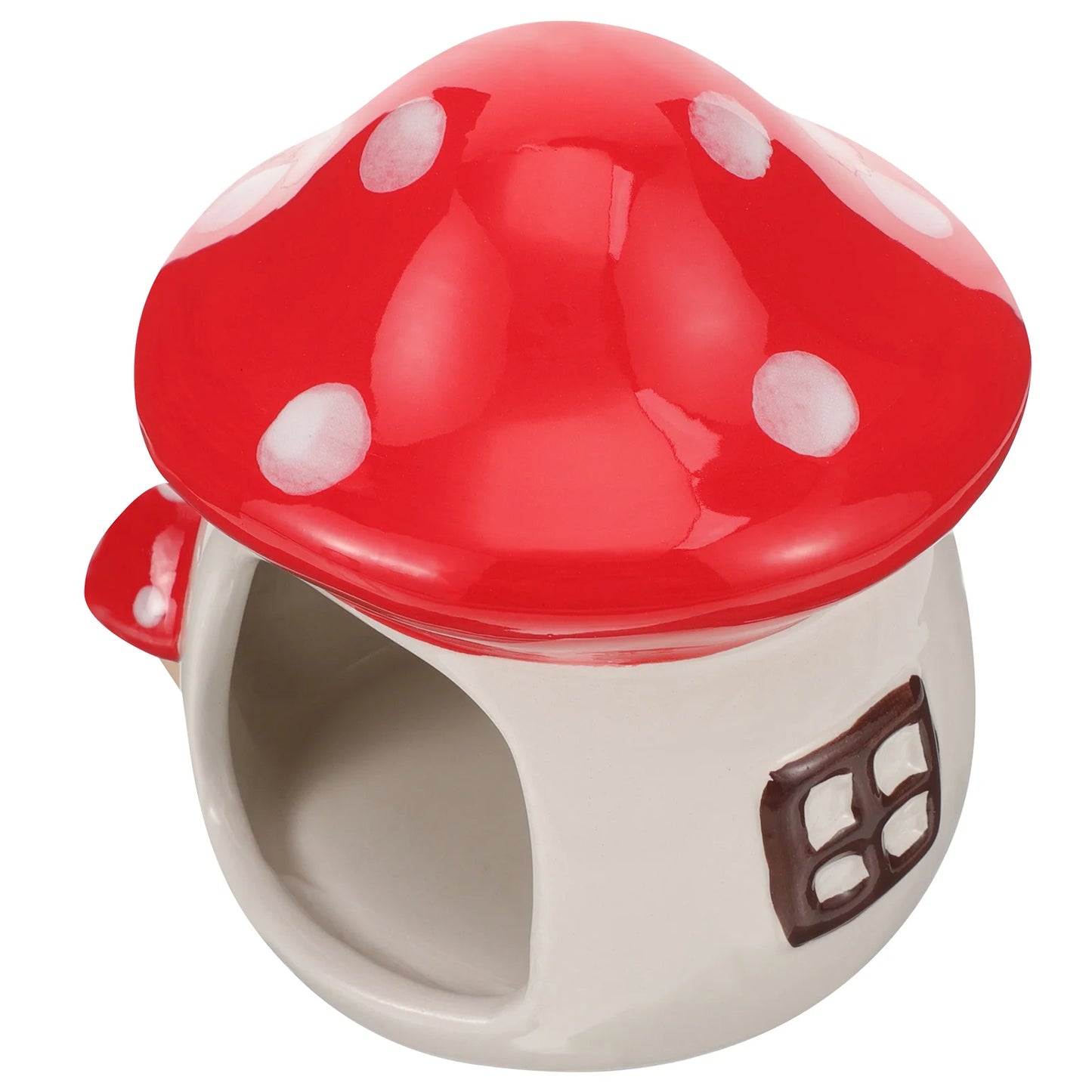 Ceramic Mushroom Shape Hamster House