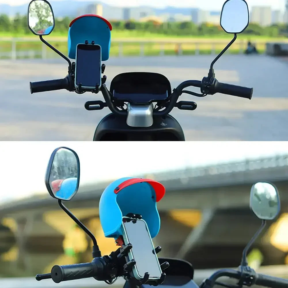 Motorcycle Waterproof Retro Small Helmet Rider Phone Holder