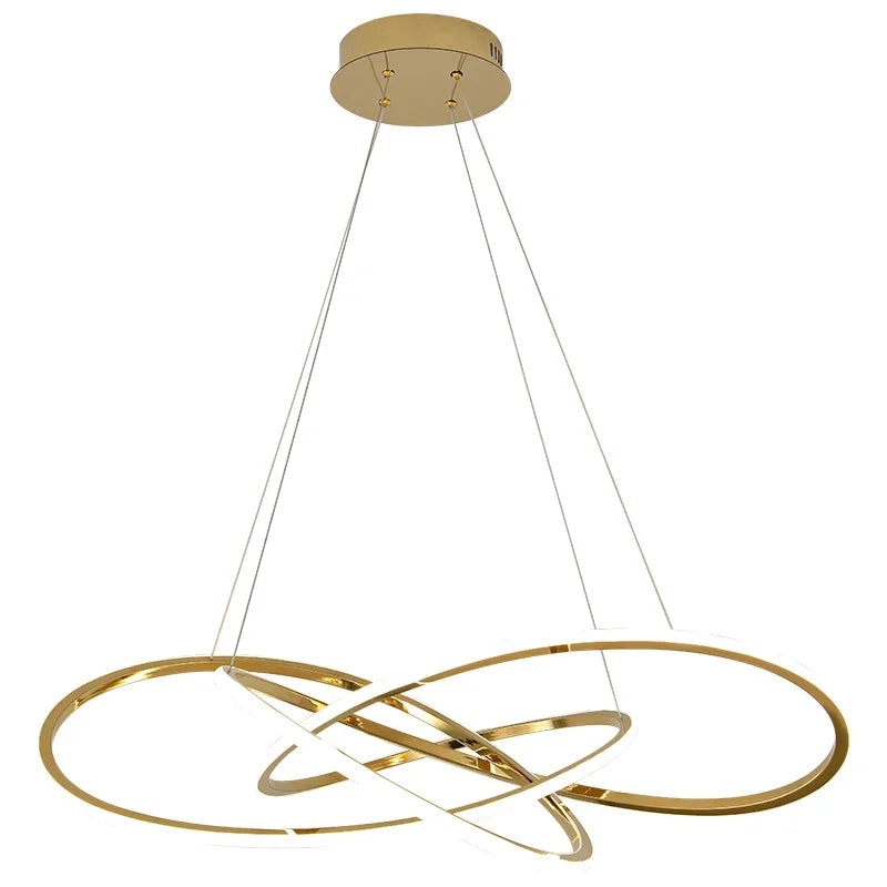 Post Modern Led Chandelier Luxury Four Leaf Clover