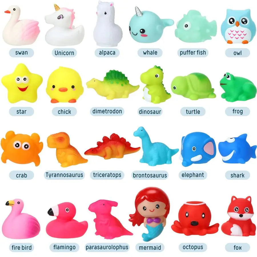 Floating Rubber Animal Toys for Toddlers Infants