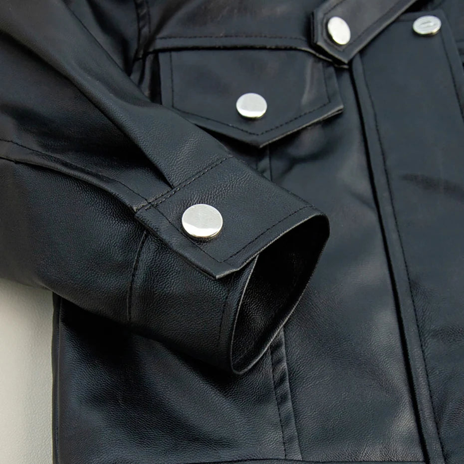 Boy Girls Leather Jacket