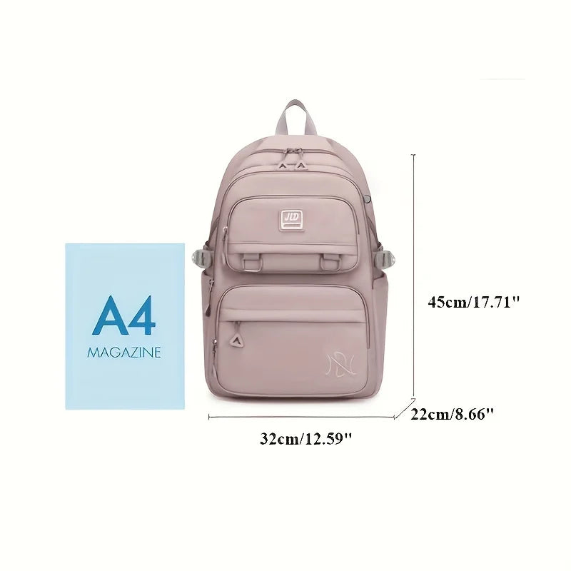 Large Capacity Students Backpack Waterproof Nylon