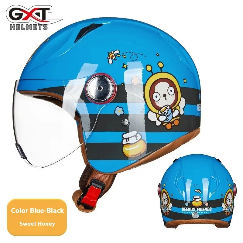 Child Cute Cartoon Motorcycle Helmet