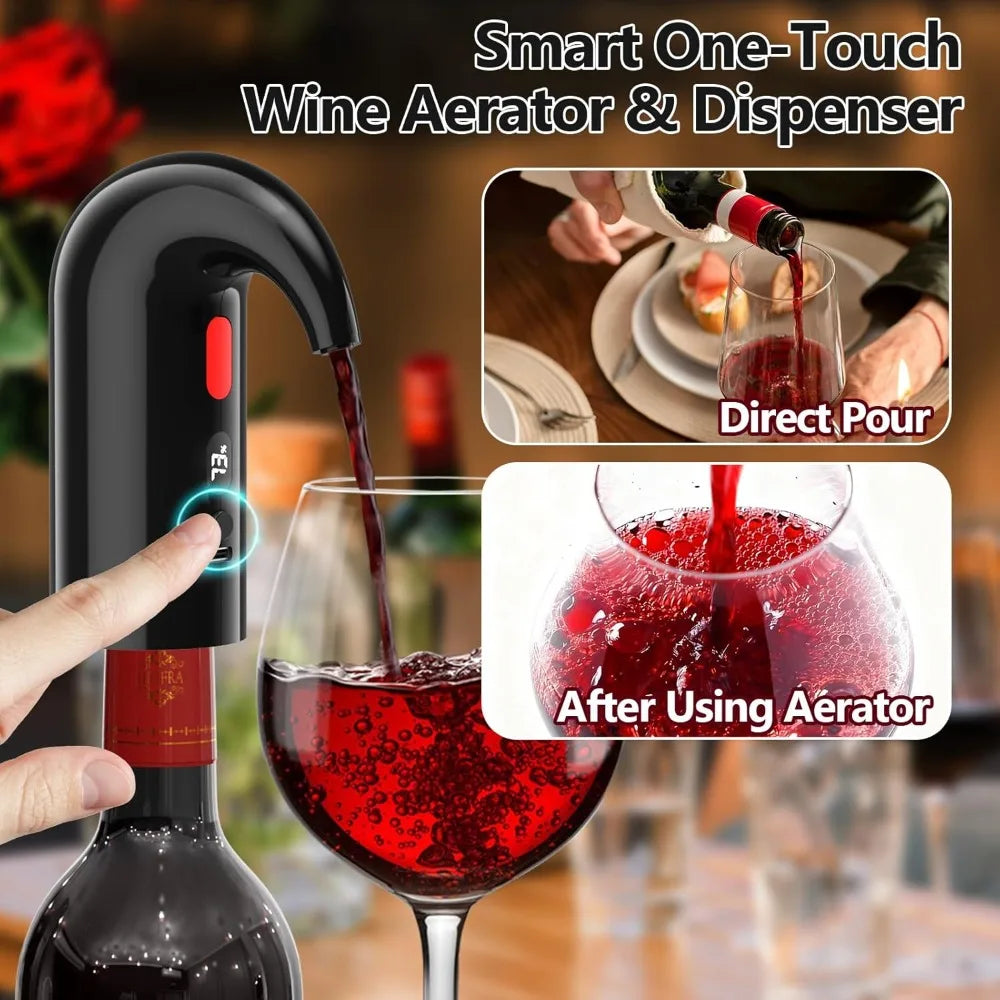 Electric Wine Aerator & Decanter Pump Quiet Dual-Pump