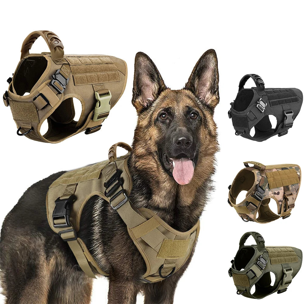 Military Large Dog Harness Training Vest