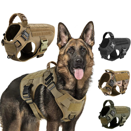 Military Large Dog Harness Training Vest