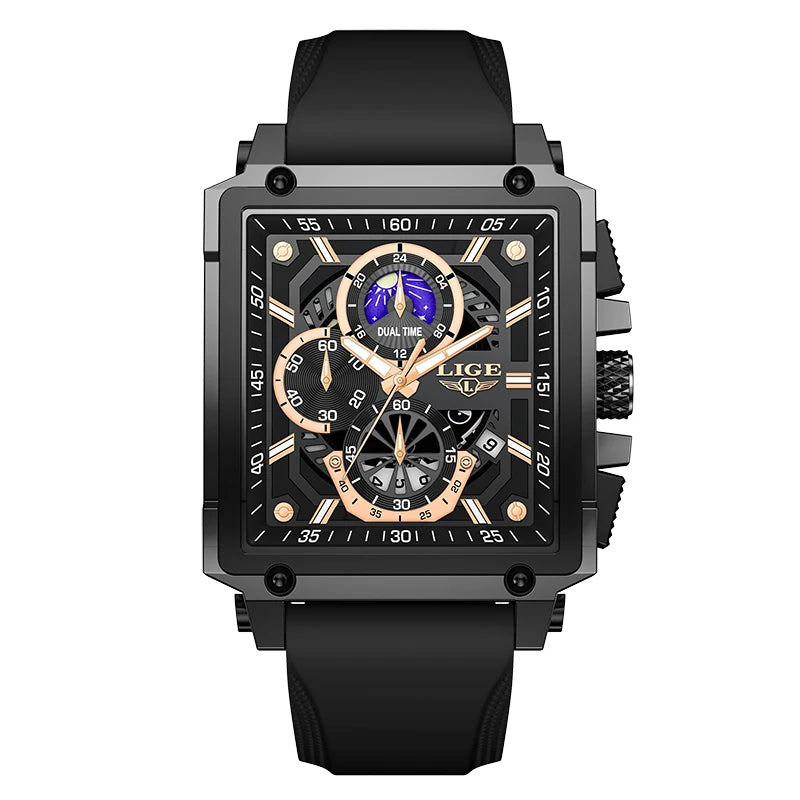 Chronograph Waterproof Square Mans Watch