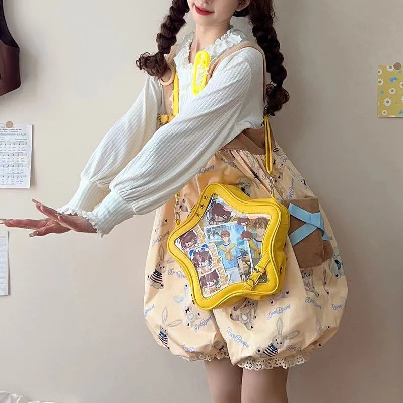 New Transparent School Bag for Women Sweet