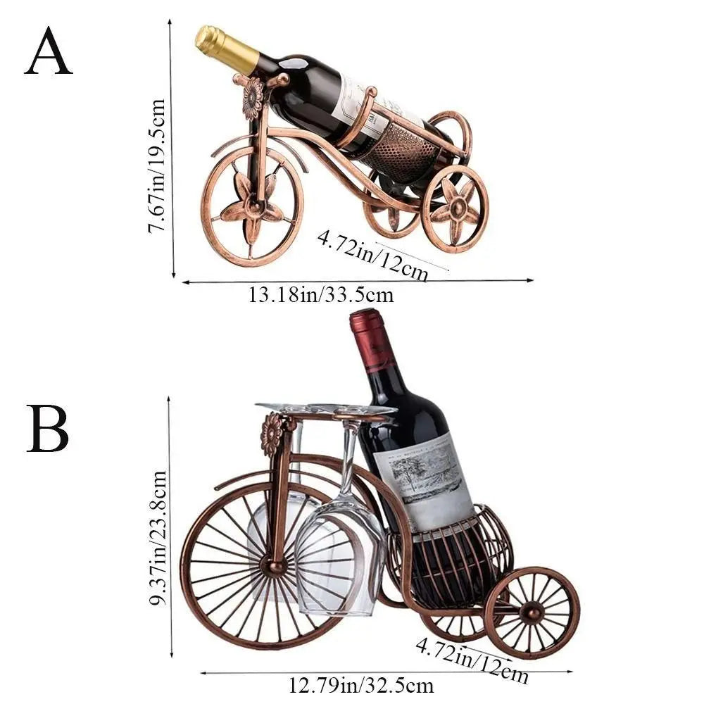 Creative Metal Wine Rack Vintage