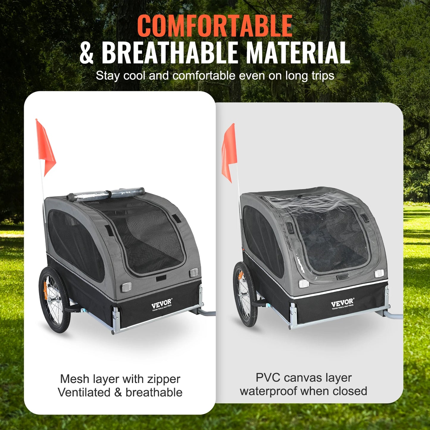 Dog Trailer Pet Cart Bicycle Carrier