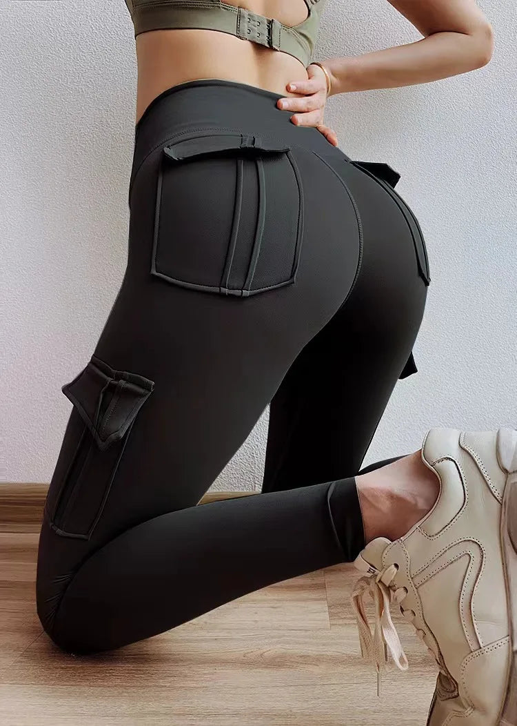 2024 High Waist Yoga Pants Pockets