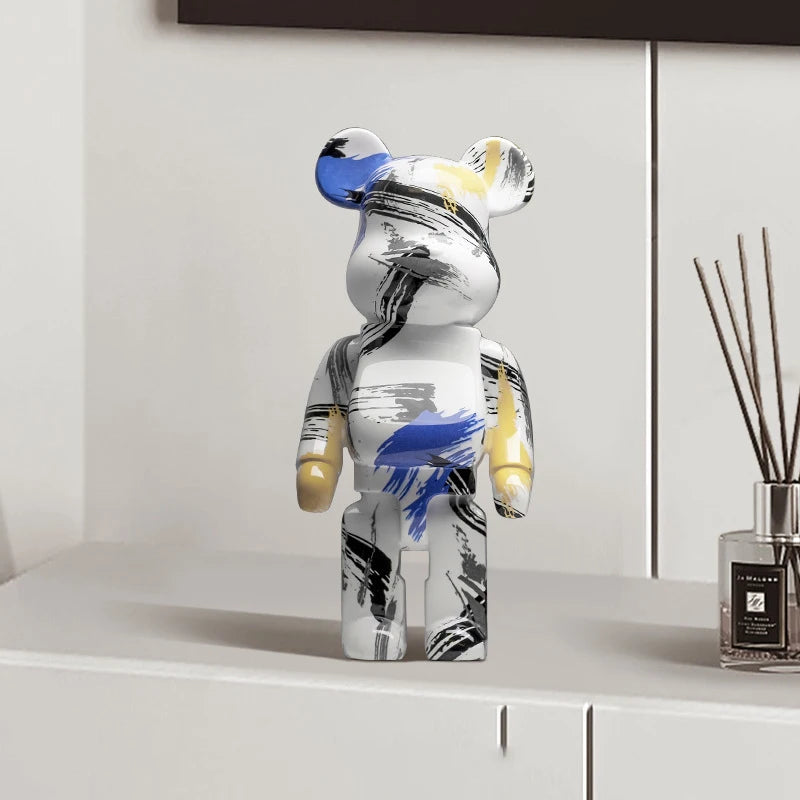 27cm/10Inches Graffiti Bear Figurine Home Decor