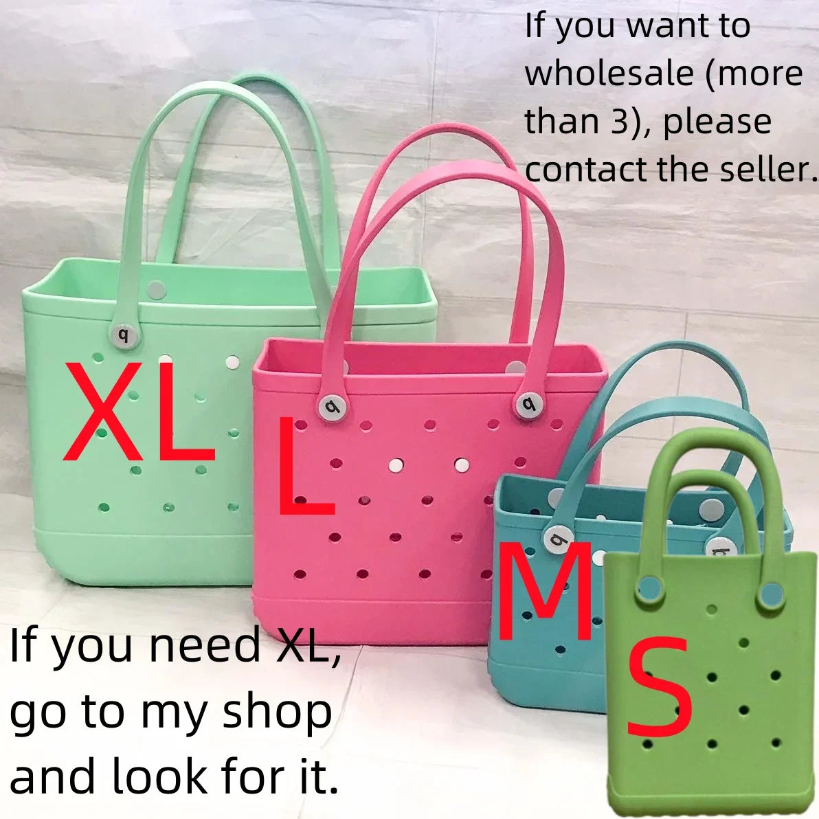 Large Waterproof Handbag Pouch Shopping Shoulder Bag