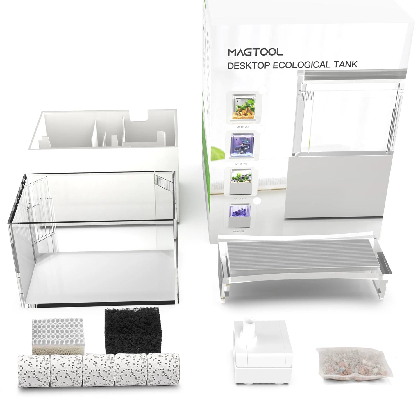 All-in-One Desktop Mini Acrylic Reef Aquarium