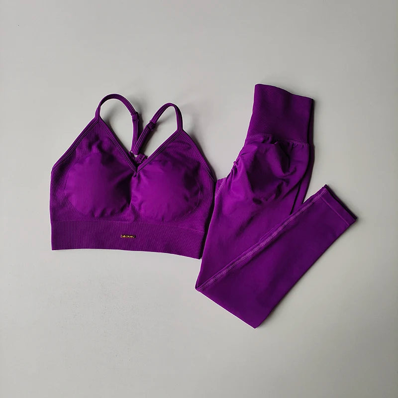 Seamless Hip Lifting Fitness Set Women's
