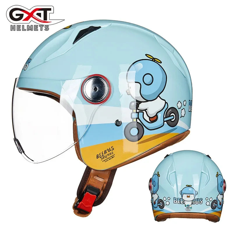 Child Cute Cartoon Motorcycle Helmet