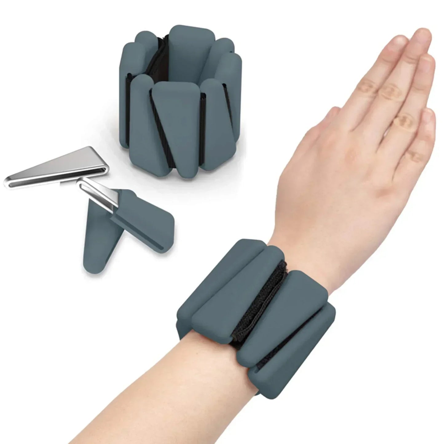 1/2lbs Exercise Triangle Silicone Adjustable Weight Wristband