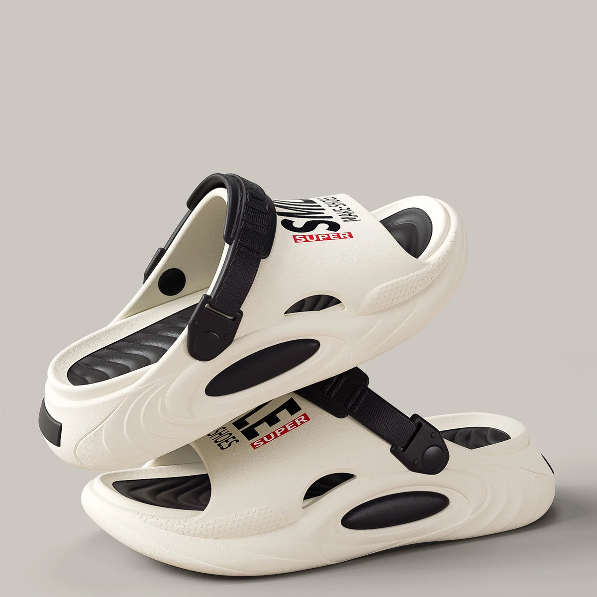 Thick Sole Beach Slides Ultra Light