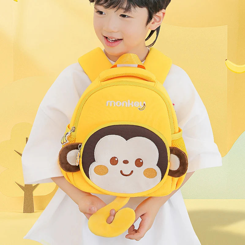 Monkey School Backpacks for Kids with tale