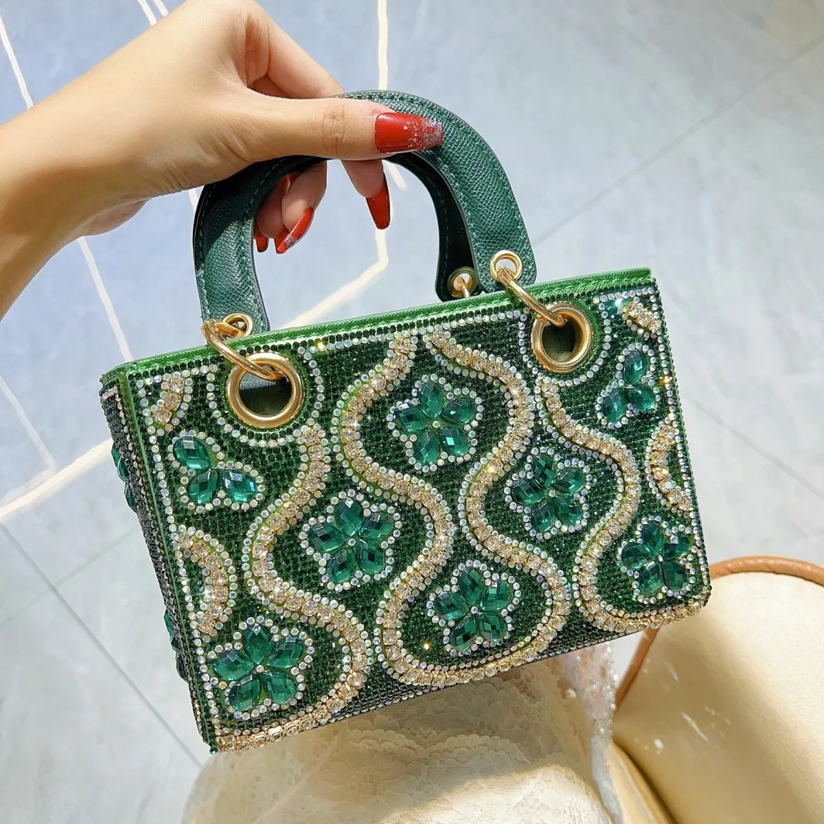 Rhinestone Evening Fashion Clutch