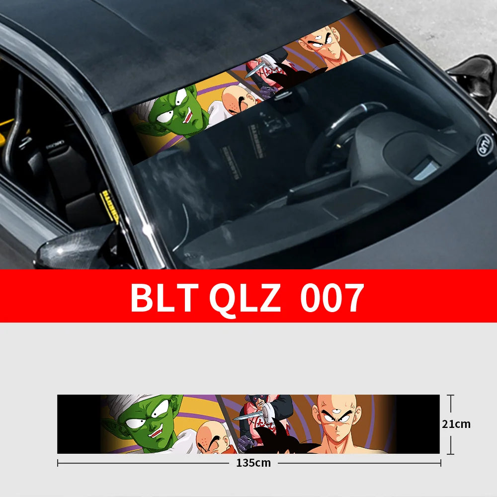 GOKU Front and Rear Decorative Sunshade Decals