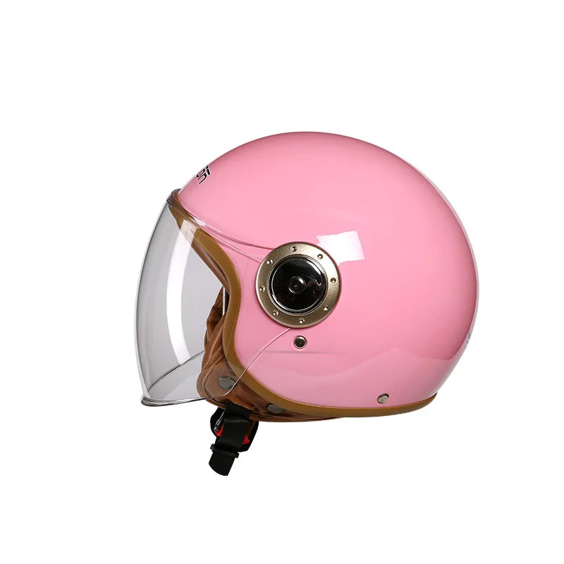 Retro Motorcycle ABS Crashworthiness Comfortable Fit Helmet