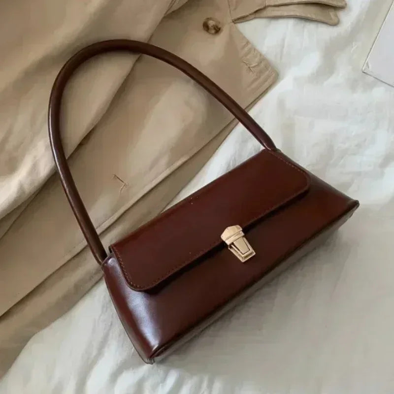 Fashion Underarm Shoulder Bag Solid Color