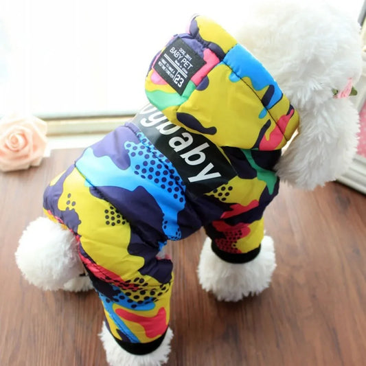 Waterproof Windproof Warm Full Body Coat for Small Dogs