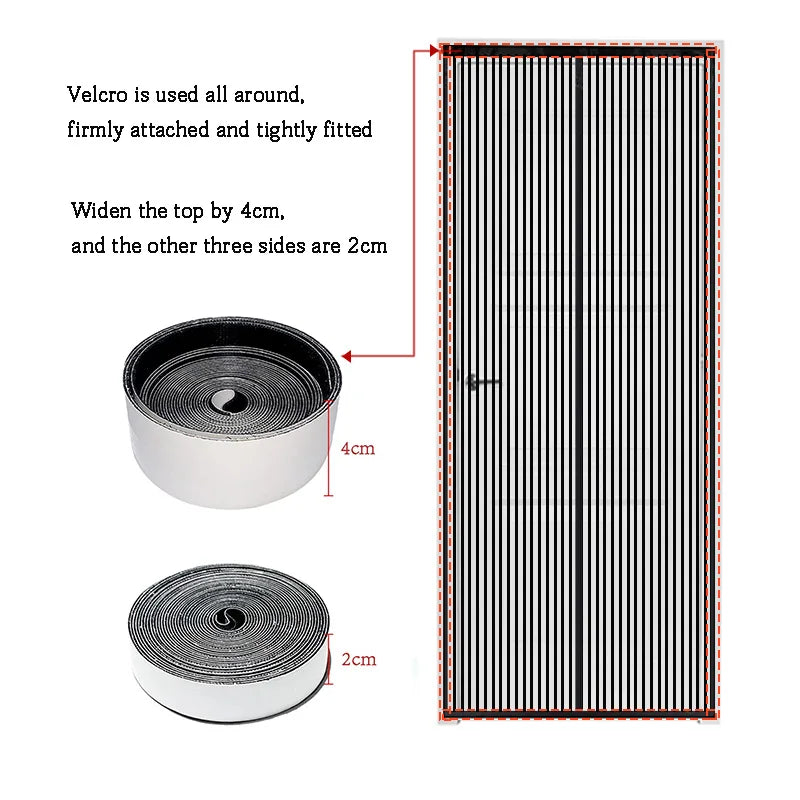 Diamond Mesh Mosquito Proof Door Curtain