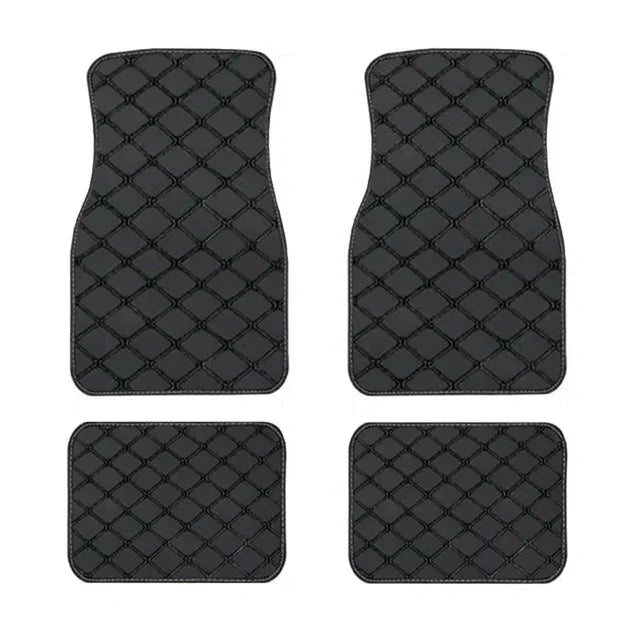 4PCS Universal Leather Front and Rear Mat Set