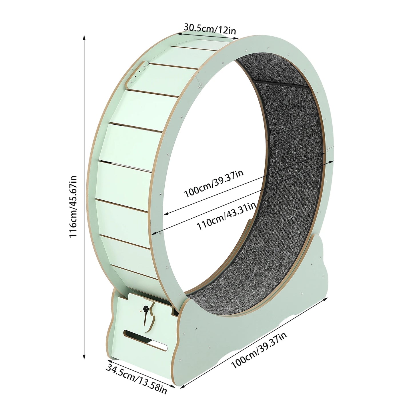 Cat Exercise Wheel for Indoor Cats for 16.53-22.05 Lbs