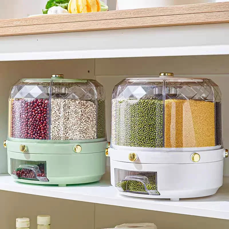 Kitchen Storage Box 360 Degree Rotating Dispenser